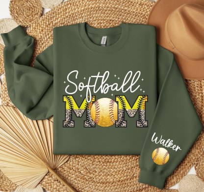 Custom Softball Mom Sweater