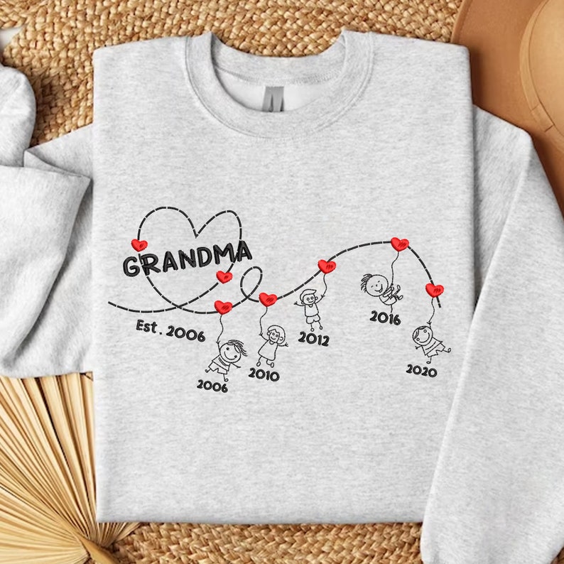 Custom Kids Name Embroidered Sweatshirt