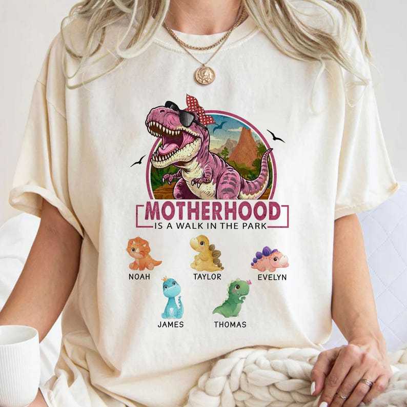 Custom MOTHERHOOD IS A WALK IN THE PARK Mom Sweatshirt