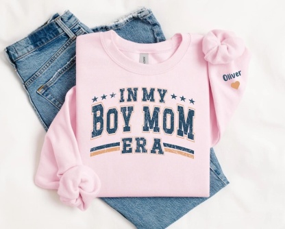 Custom In My Boy Mom Era Sweatshirt
