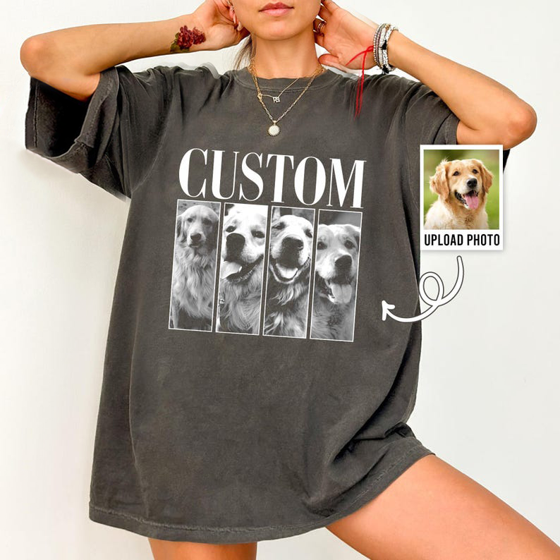 Custom Pet Photo Shirt Memorial Gift