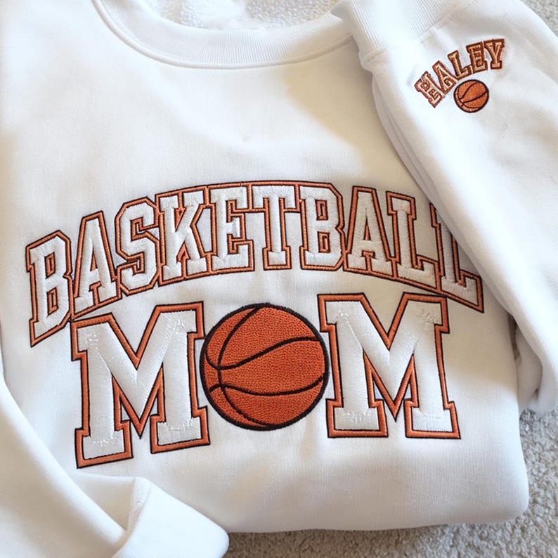 Personalized Embroidery Basketball Name Sweatshirt