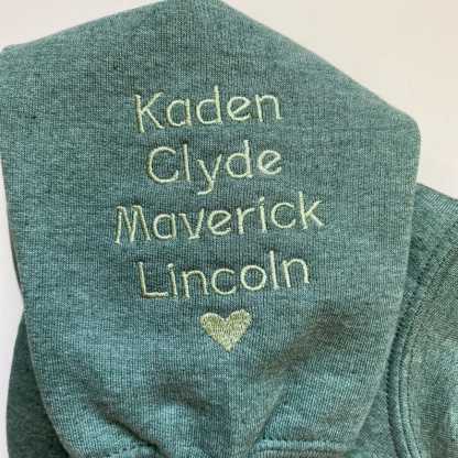 Custom Personalized Mama Grandma Embroidered Sleeve Sweatshirt