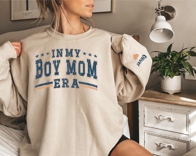 Custom In My Boy Mom Era Sweatshirt