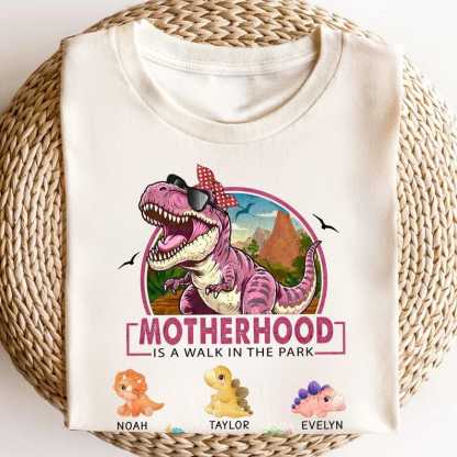 Custom MOTHERHOOD IS A WALK IN THE PARK Mom Sweatshirt