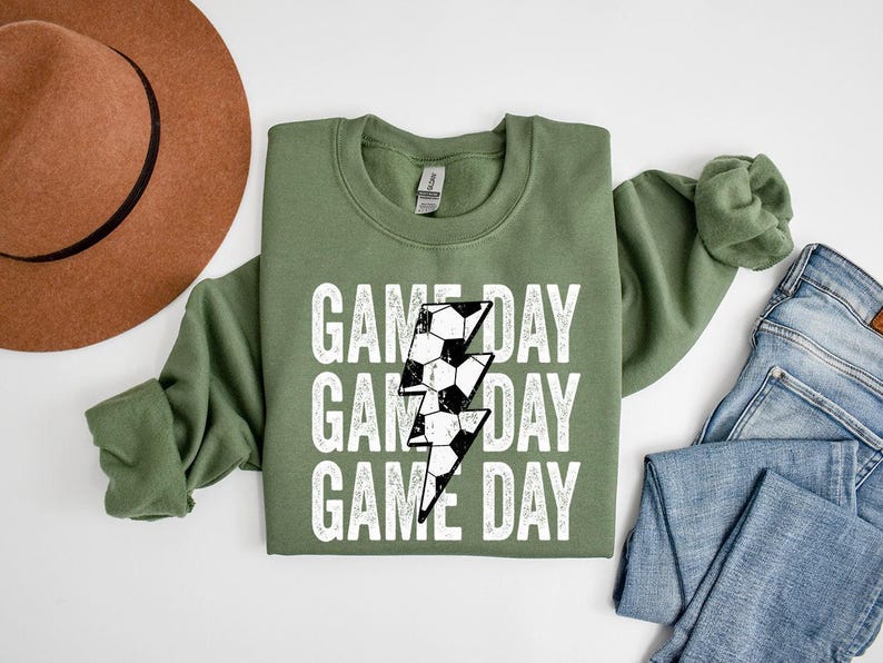 Custom Soccer Lover Game Day Sweatshirt, Mother's Day Gift