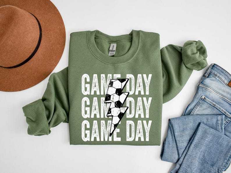 Custom Soccer Lover Game Day Sweatshirt, Mother's Day Gift