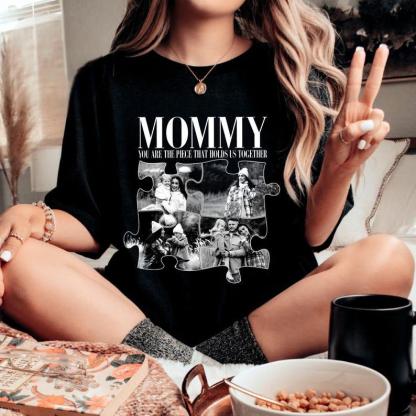 Custom Mom Photo Puzzle Comfort Colors Shirt