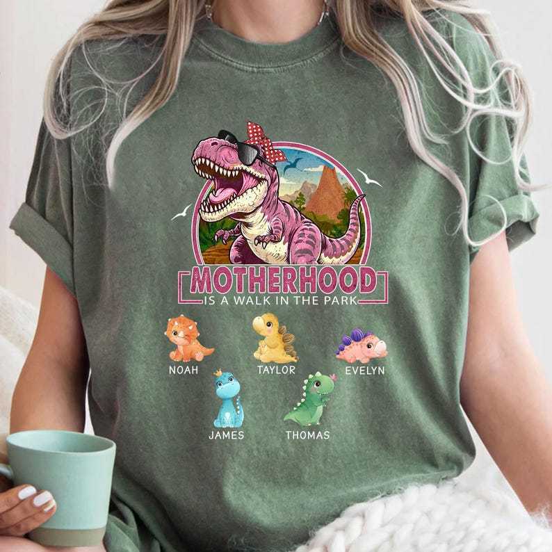 Custom MOTHERHOOD IS A WALK IN THE PARK Mom Sweatshirt