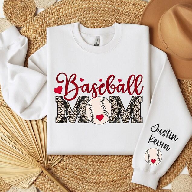 Personalized Baseball Mom Sweatshirt