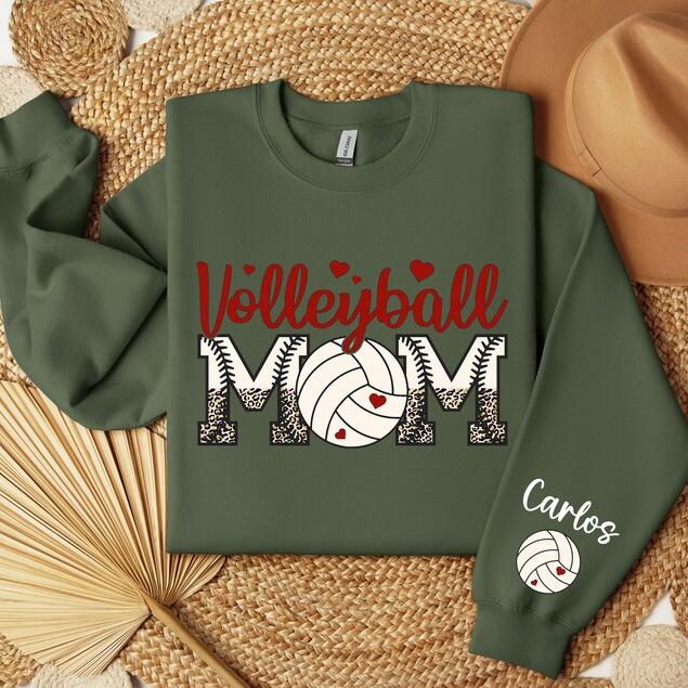 Custom Volleyball Mom Sweatshirt