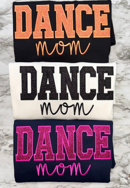 Personalized Embroidered Dance Mom Sweatshirt, Dance Mom Star Shirt