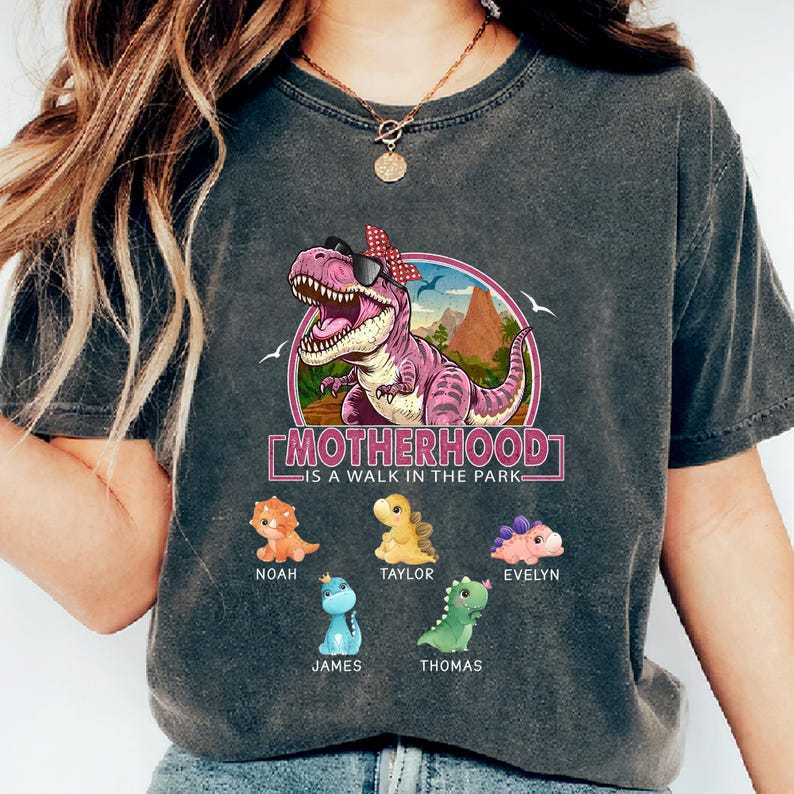 Custom MOTHERHOOD IS A WALK IN THE PARK Mom Sweatshirt