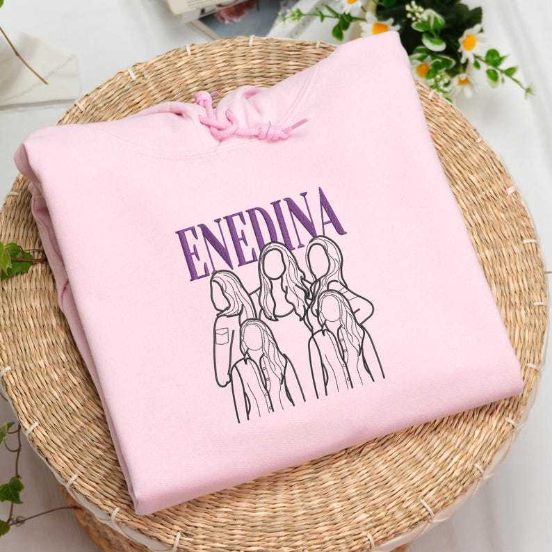 Custom Bootleg Embroidered Sweatshirt Portrait From Photo