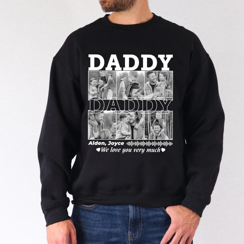 Custom Photo Vintage Dad T-shirt, Best Gift For Father's Day