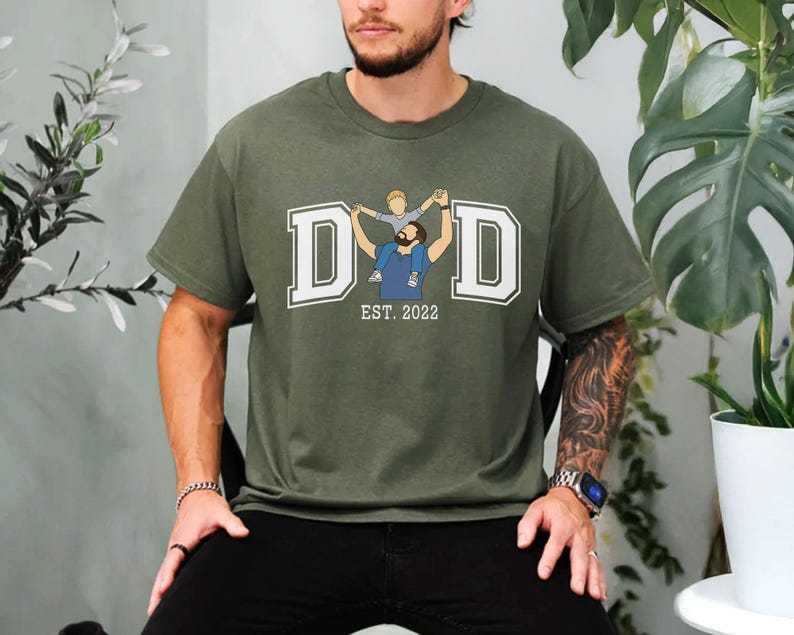 Custom Photo Shirt For Dad, Father's Day Tshirt