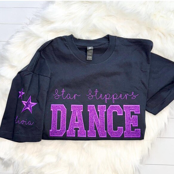 Personalized Embroidered Dance Mom Sweatshirt, Dance Mom Star Shirt