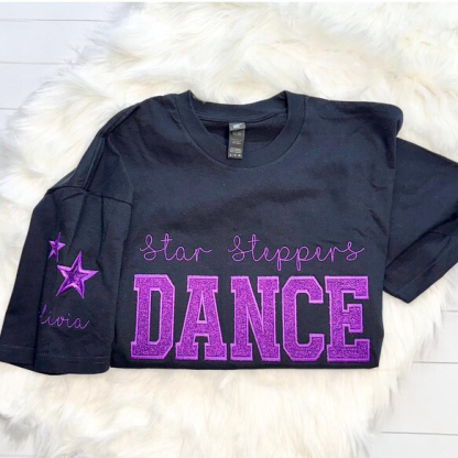 Personalized Embroidered Dance Mom Sweatshirt, Dance Mom Star Shirt