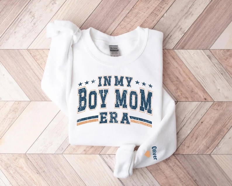 Custom In My Boy Mom Era Sweatshirt