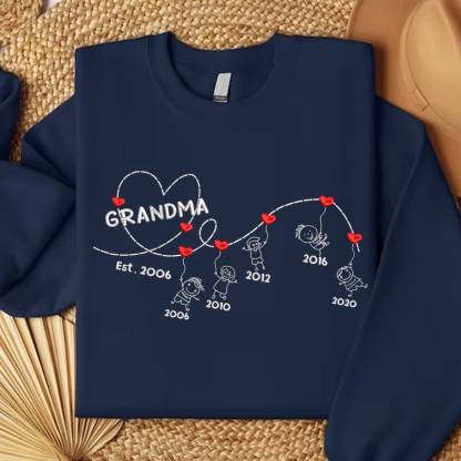 Custom Kids Name Embroidered Sweatshirt