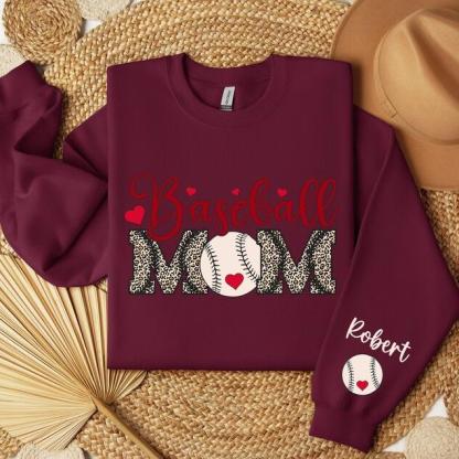 Personalized Baseball Mom Sweatshirt