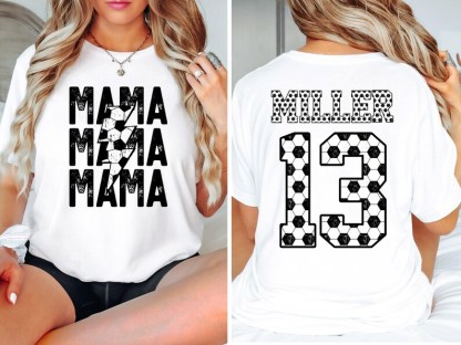 Custom Comfort Colors Soccer Mama Shirt, Soccer Game Day Mom Shirt