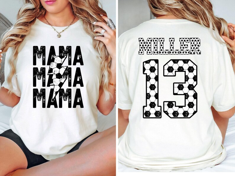 Custom Comfort Colors Soccer Mama Shirt, Soccer Game Day Mom Shirt