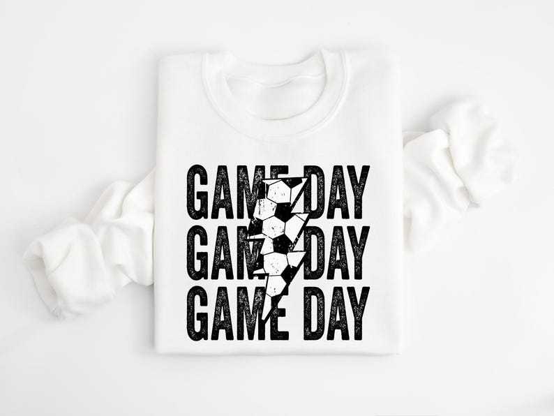 Custom Soccer Lover Game Day Sweatshirt, Mother's Day Gift