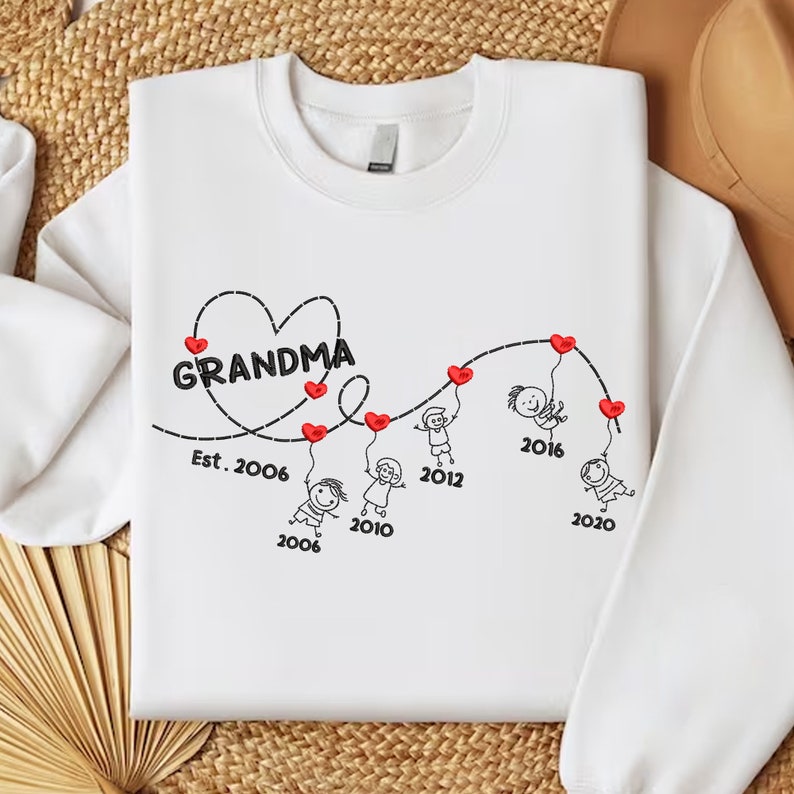 Custom Kids Name Embroidered Sweatshirt