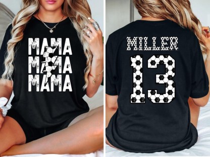 Custom Comfort Colors Soccer Mama Shirt, Soccer Game Day Mom Shirt