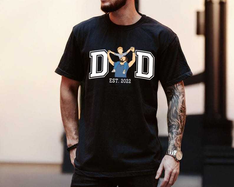 Custom Photo Shirt For Dad, Father's Day Tshirt