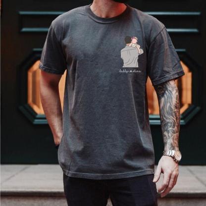 Custom Portrait From Photo Dad Shirt, Portrait Illustration, Fathers Day Gift