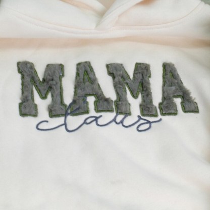 Custom Embroidered Vintage Mom Hoodie with Side Bow