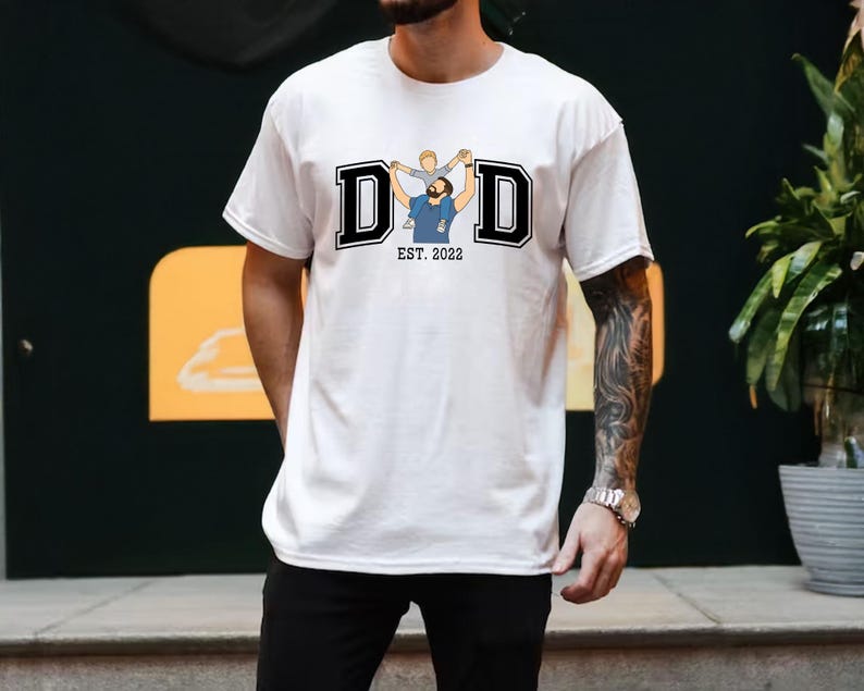 Custom Photo Shirt For Dad, Father's Day Tshirt