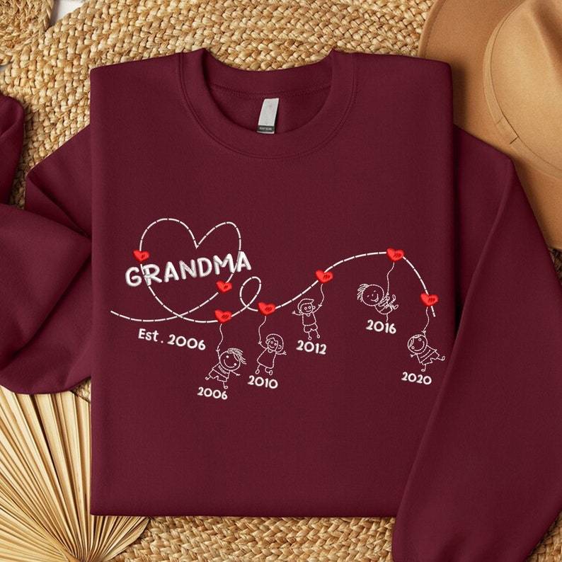 Custom Kids Name Embroidered Sweatshirt