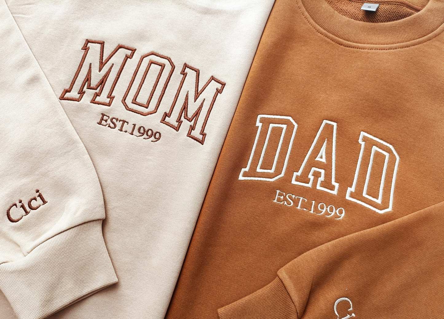 Custom Mama  Embroidery Sweatshirt With Kid's Name Mother's Day