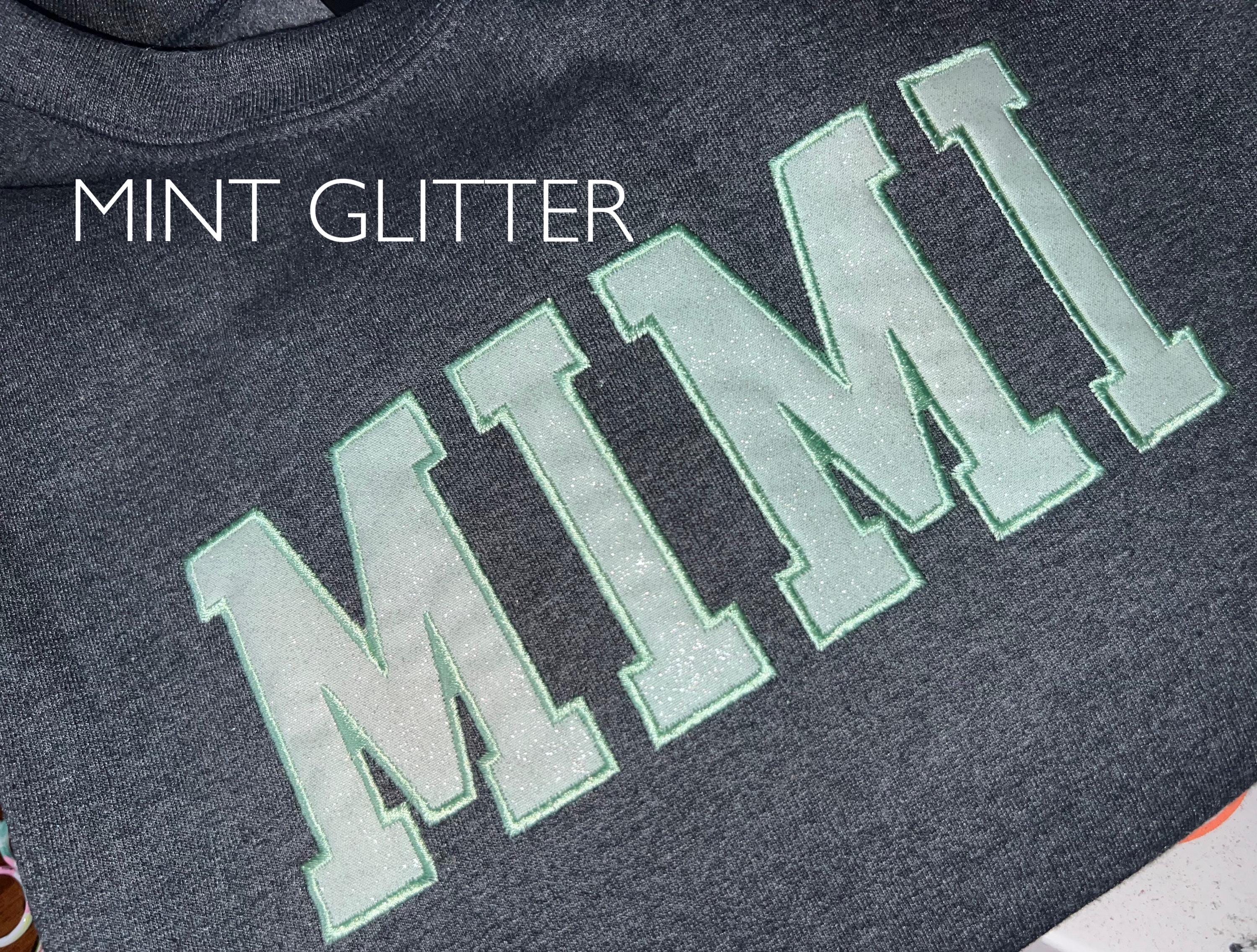 Custom Glitter Embroidered Bow Mom Sweatshirt Viral Side Bow Sweatshirt Personalized Mother's Day Gift