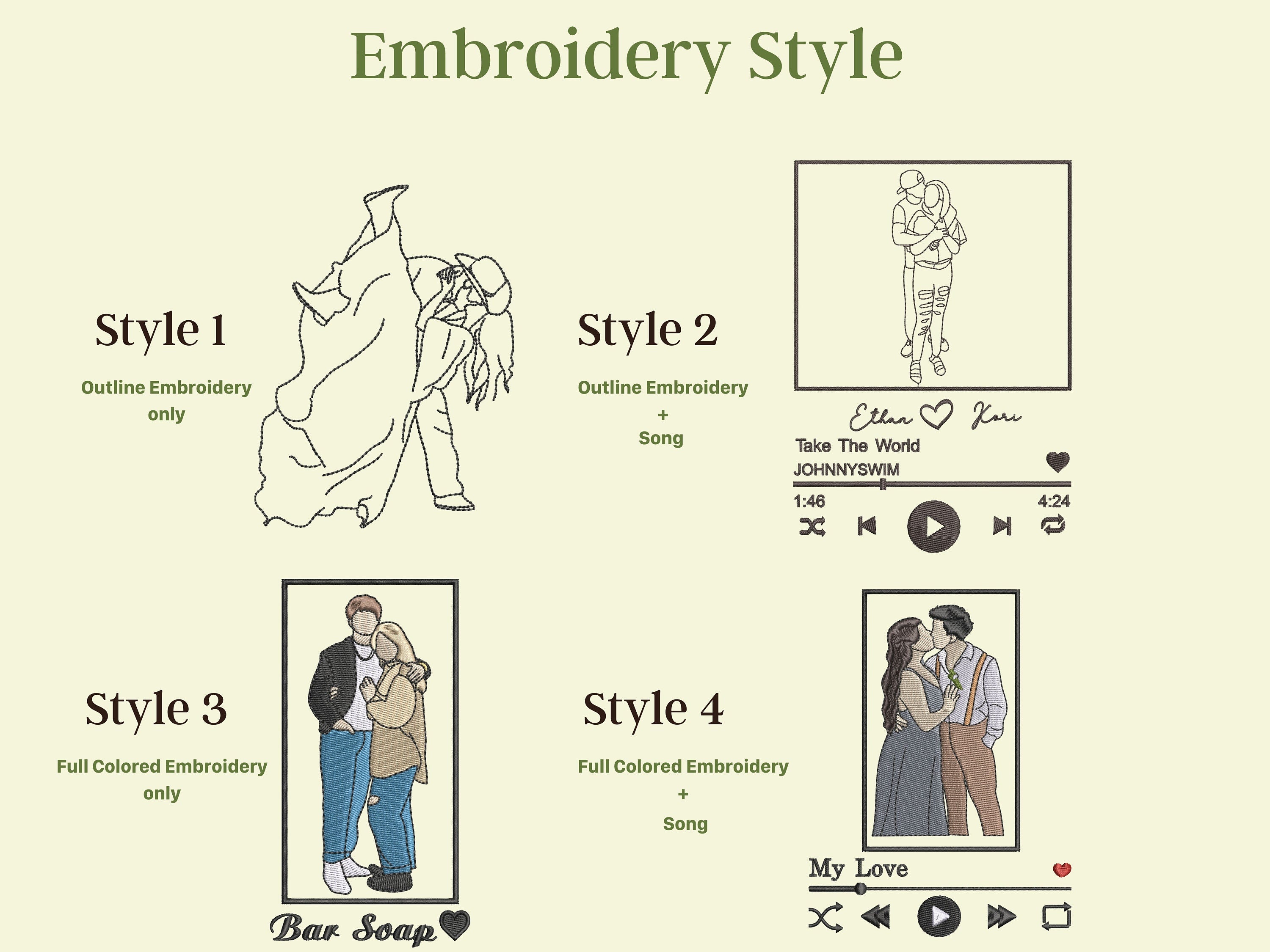 💖Custom Embroidered Mom Sweatshirt With Portrait From Photo, Portrait Embroidered Sweatshirt