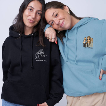 Mom's Masterpiece - Custom Colored Embroidery Hoodie