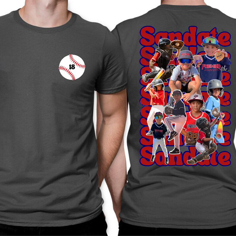 Customized Photo Heat Transfer Sports T-shirts