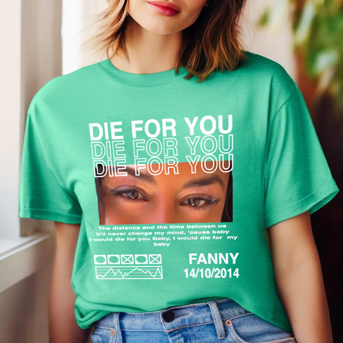 Customized Eye Photo Retro Tee, The Best Choice For Commemorative Gifts