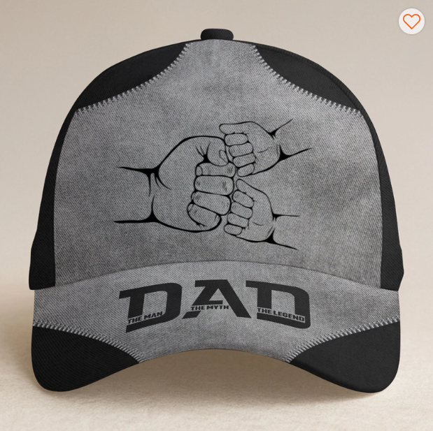Dad The Man The Myth The Legend First Bump - Personalized Classic Cap