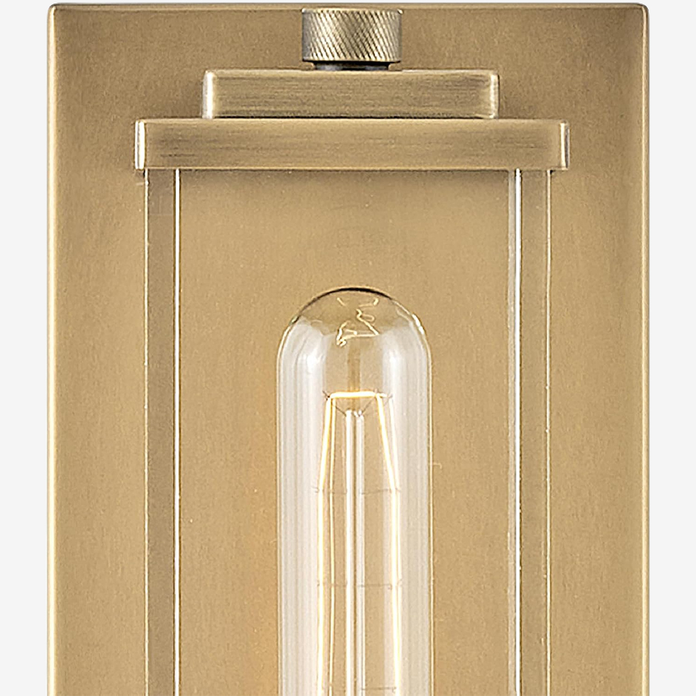 Minimalist Clear Shade Vanity Square Wall Sconce