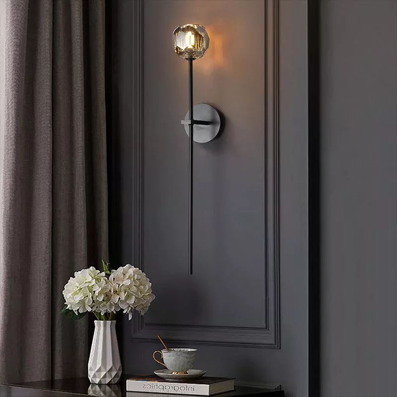 Bayfield Cristal Glass Grand Wall Sconce-HiLamps