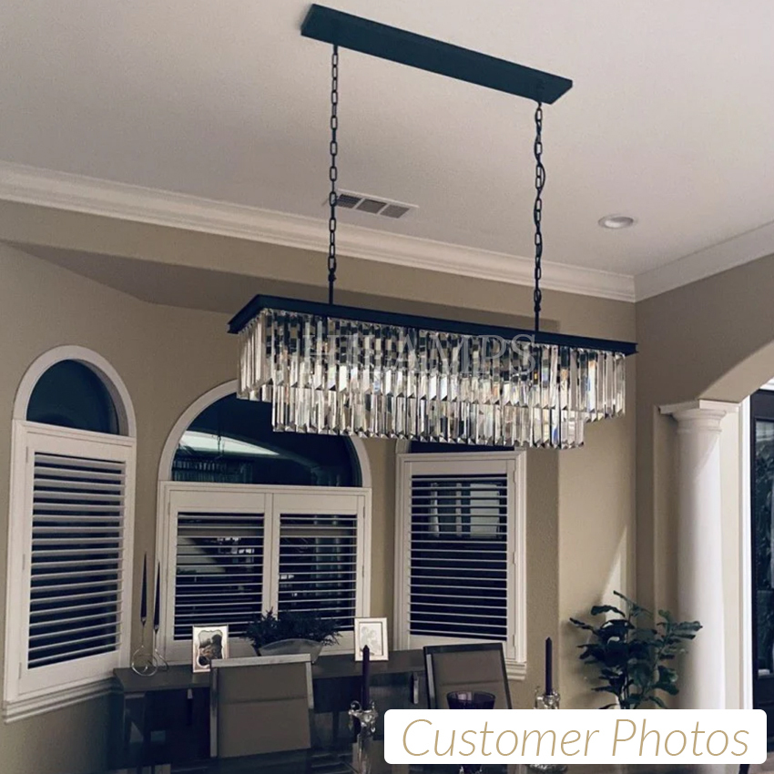 1920s Odeon Square Chandelier 22"
