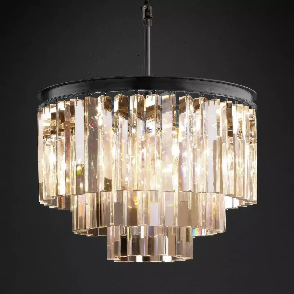 1920s Odeon Round Chandelier