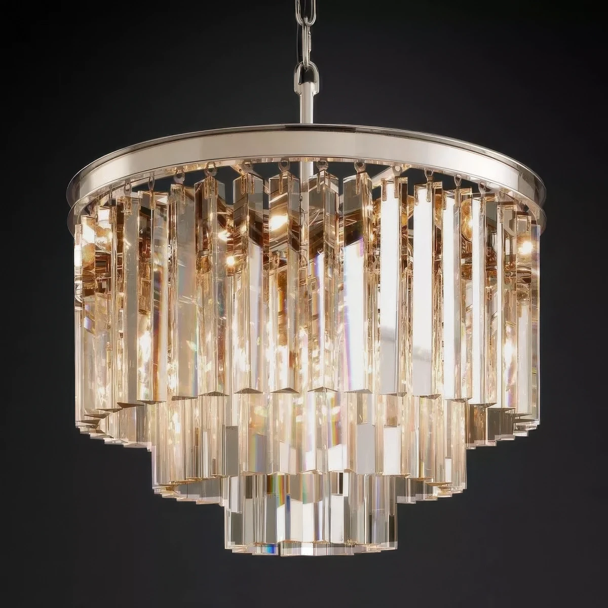 1920s Odeon Round Chandelier