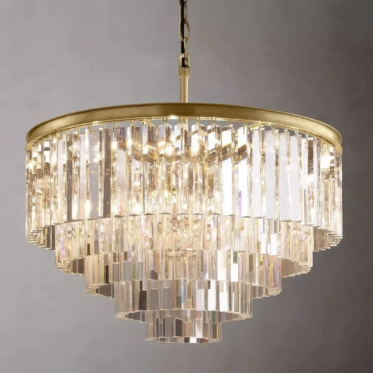 1920s Odeon Round Chandelier