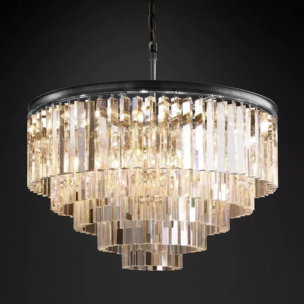 1920s Odeon Round Chandelier
