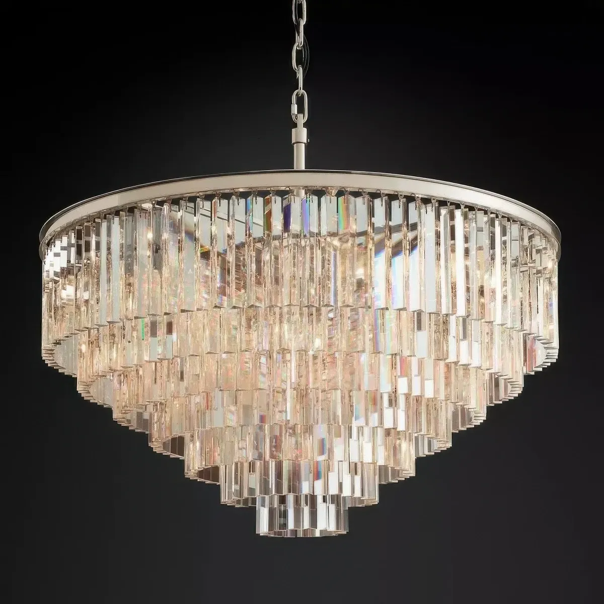 1920s Odeon Round Chandelier